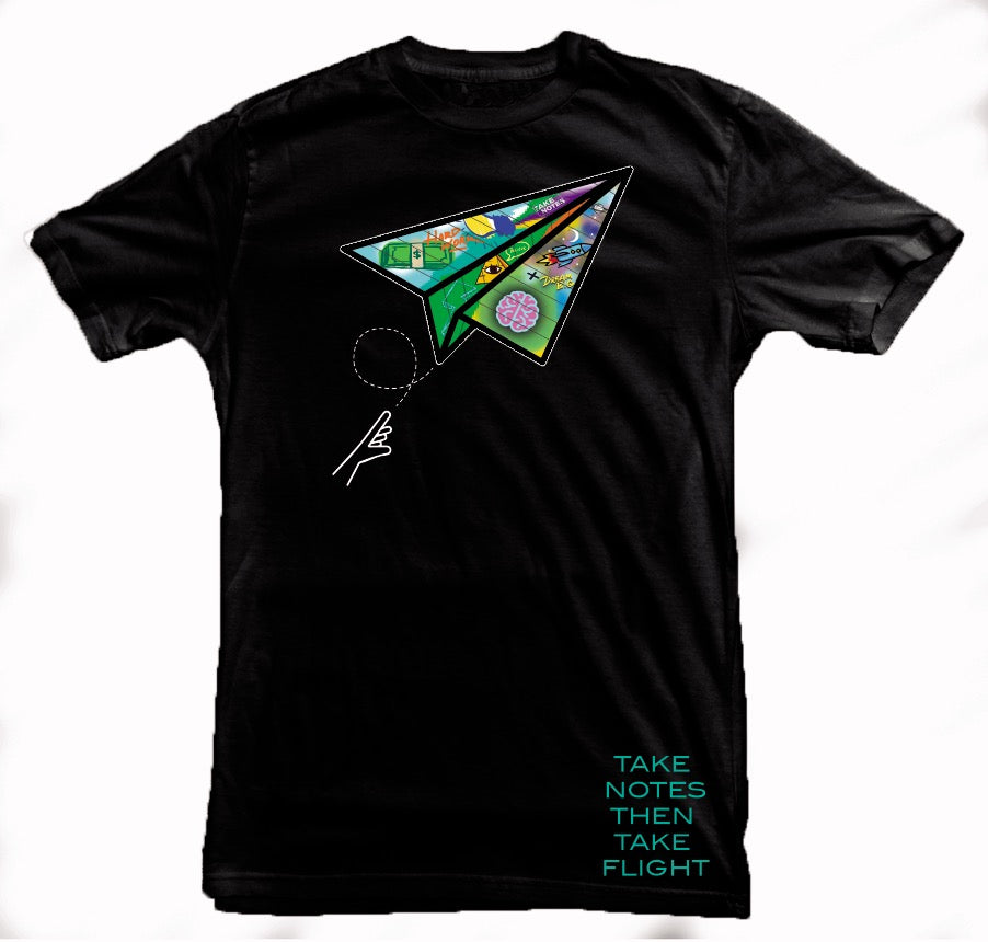 Copy of Airplane Take Notes Take Flight T-shirt