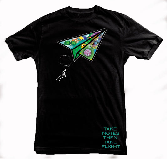 Copy of Airplane Take Notes Take Flight T-shirt